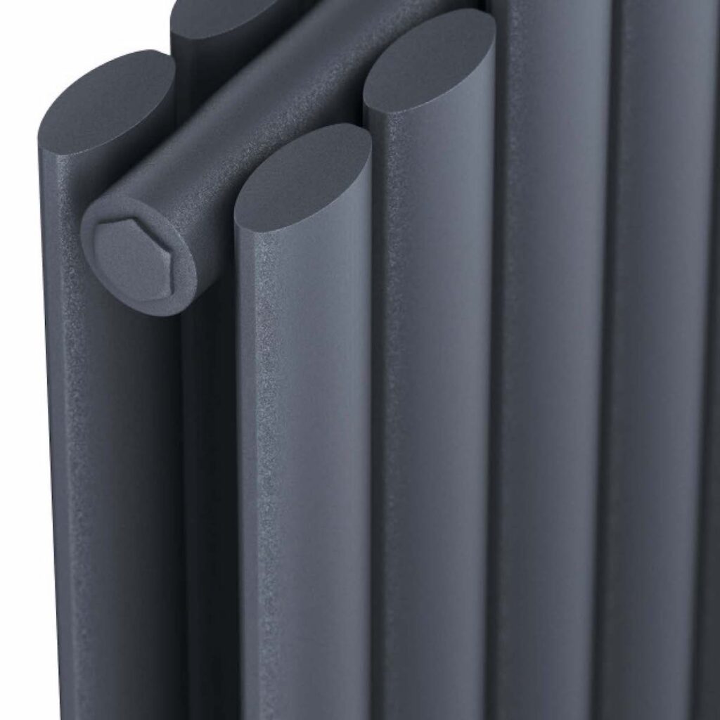 Astro 413X1800 Vertical Anthracite Double Towel Rail