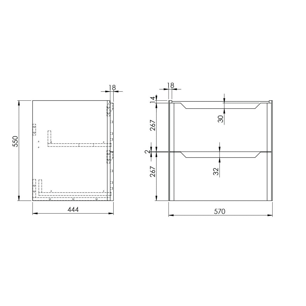 Serena 600 Wall Hung Vanity Unit