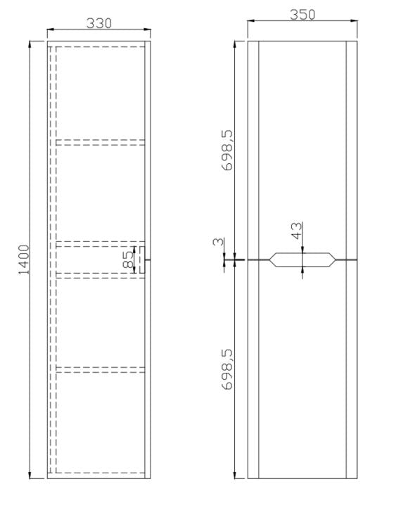 Seena Tall Boy Cabinet