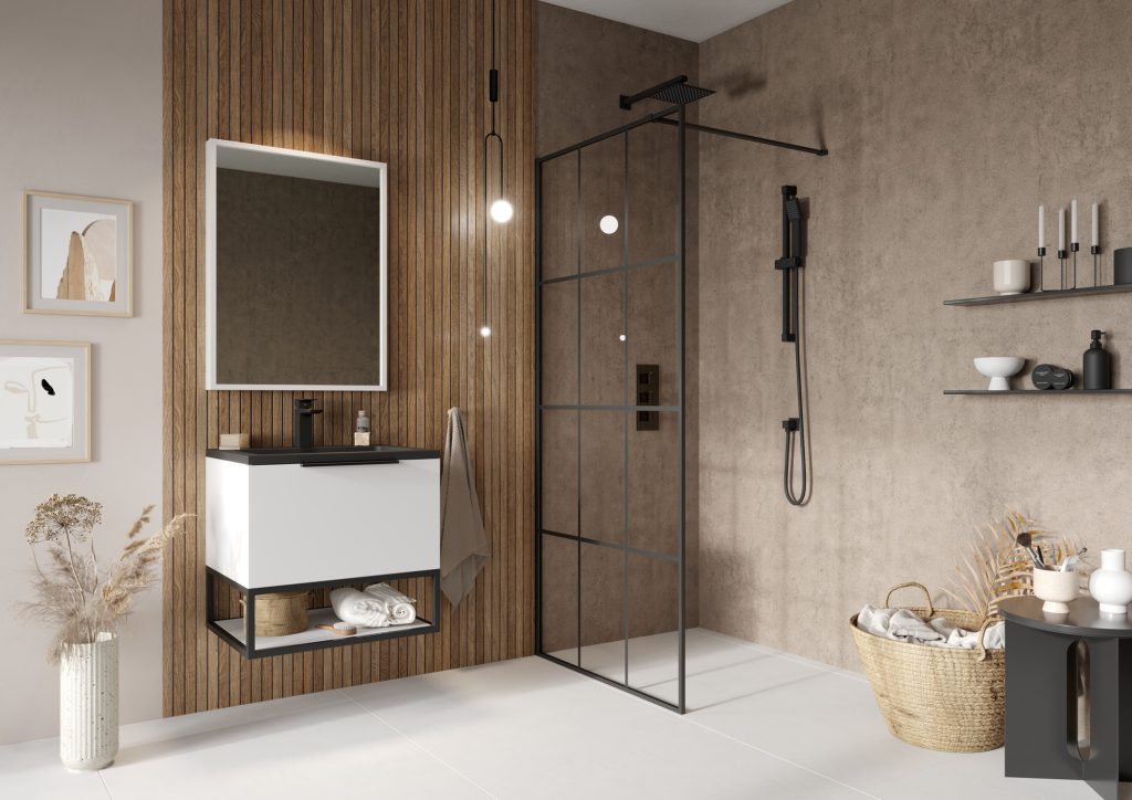 Grid Wetroom Screen