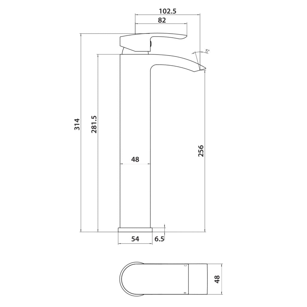 Picasso Tall Basin Mixer