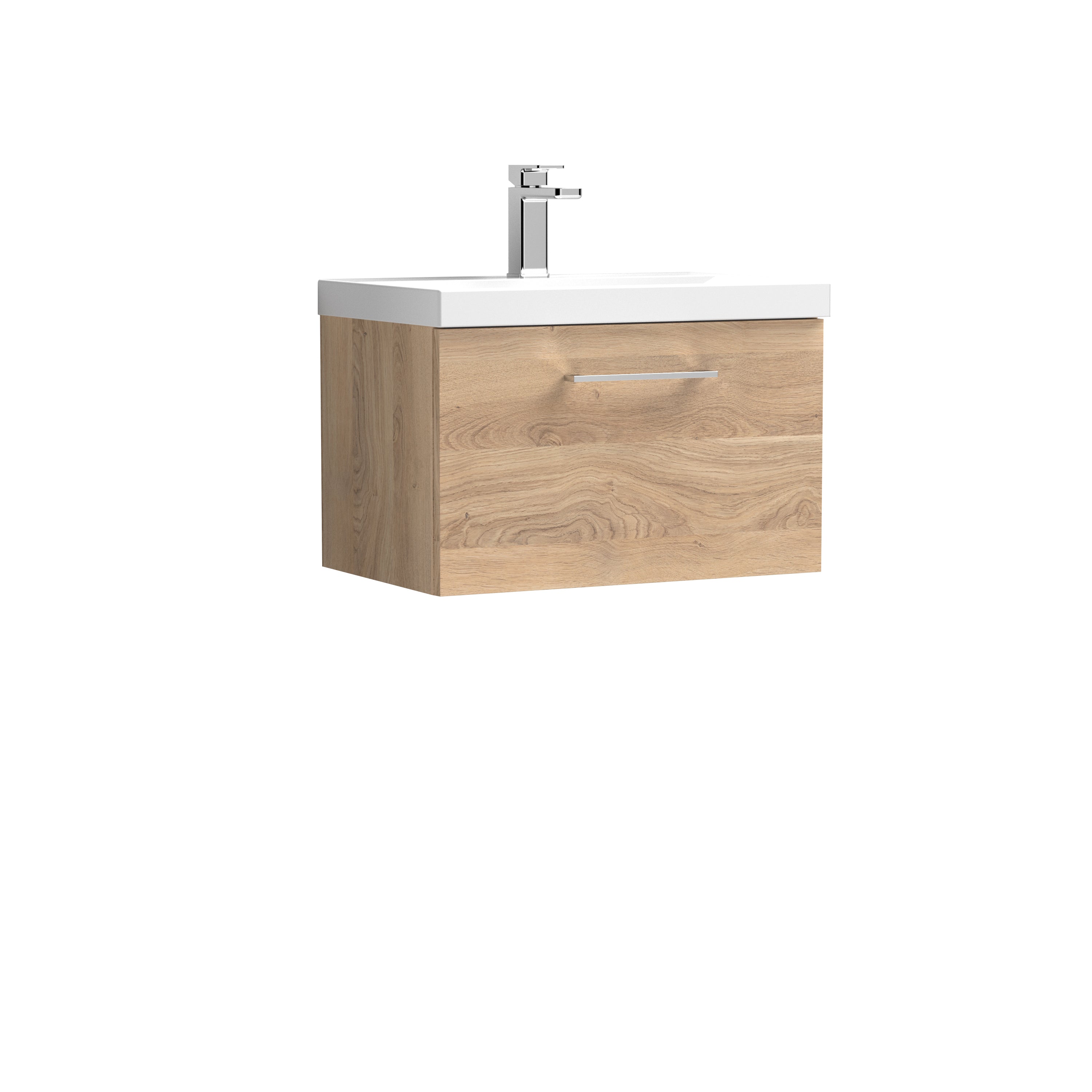 Arko 600mm Wall Hung 1-Drawer Vanity