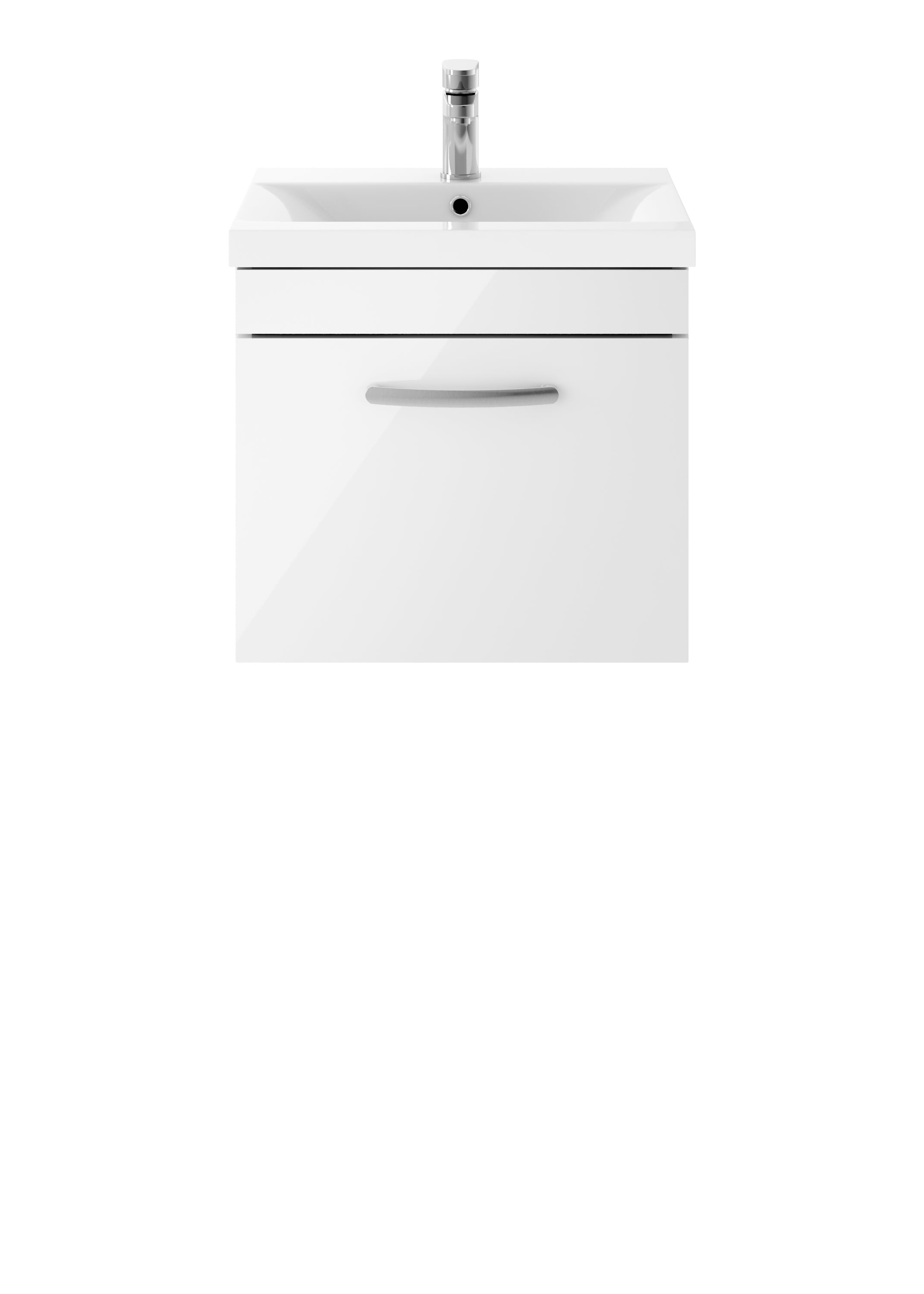 Reina 500mm Wall Hung 1-Drawer Vanity