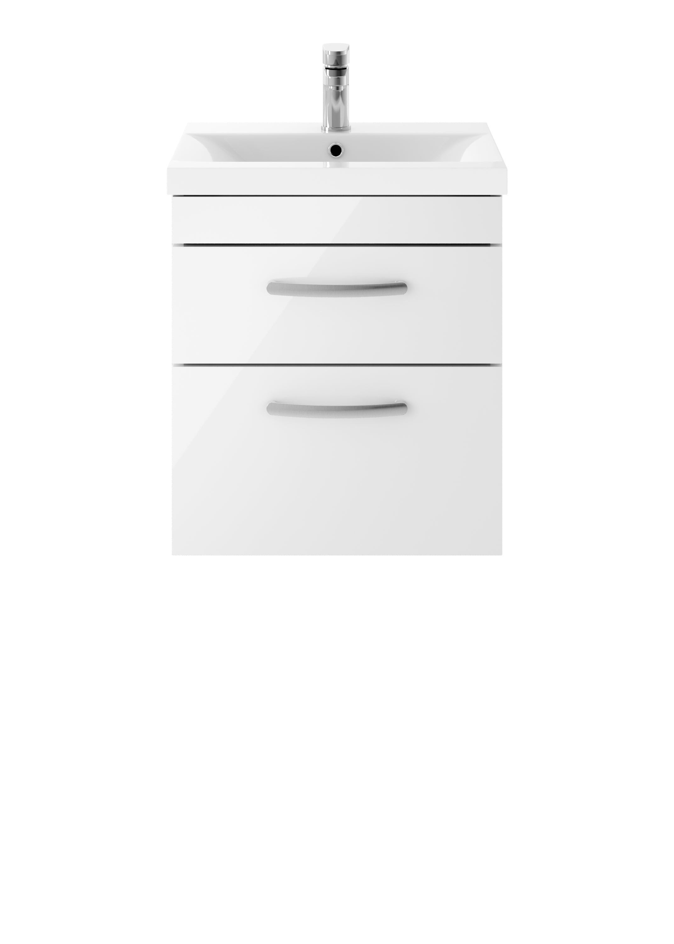 Reina 500mm Wall Hung 2-Drawer Vanity