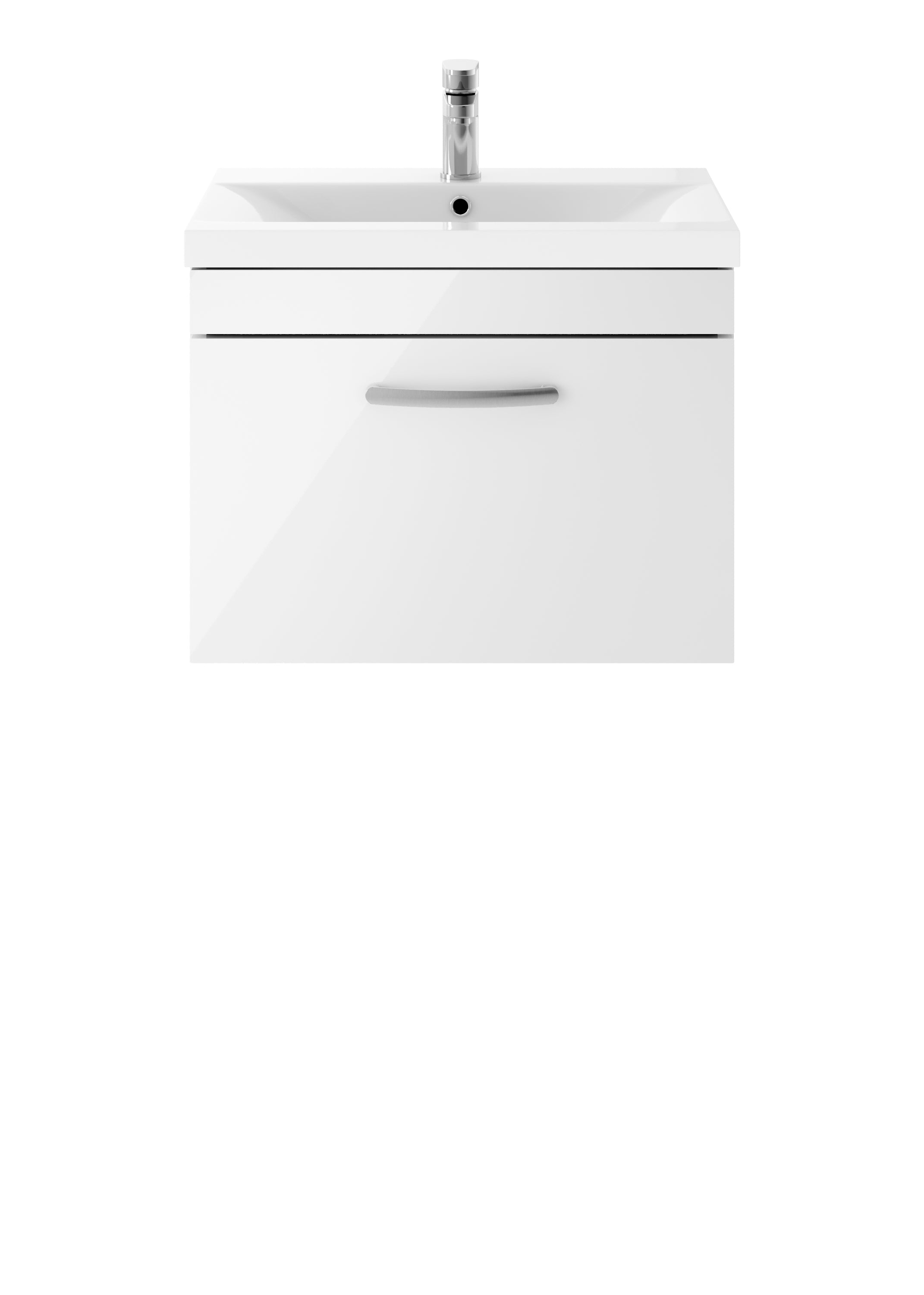 Reina 600mm Wall Hung 1-Drawer Vanity