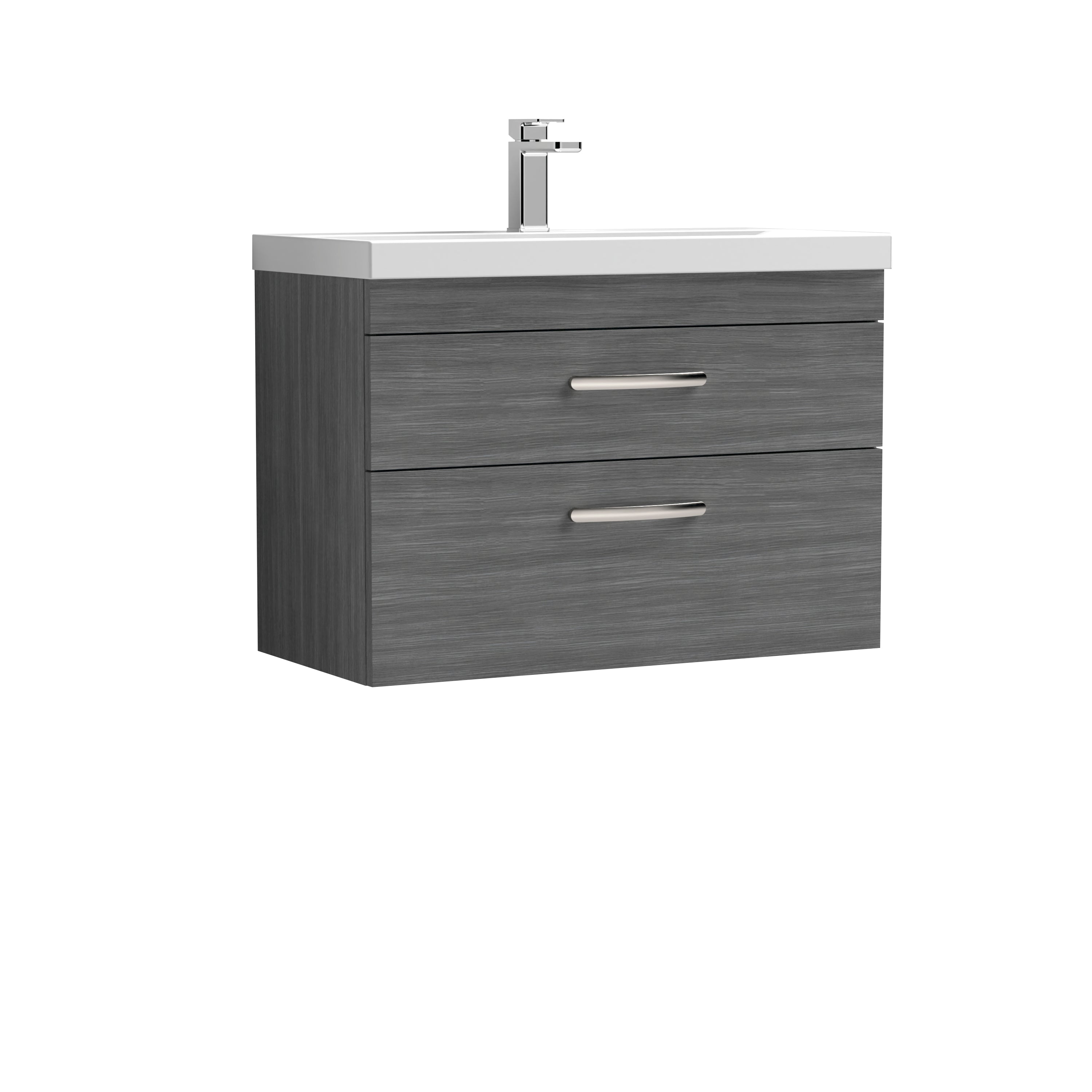 Reina 800mm Wall Hung 2-Drawer Vanity