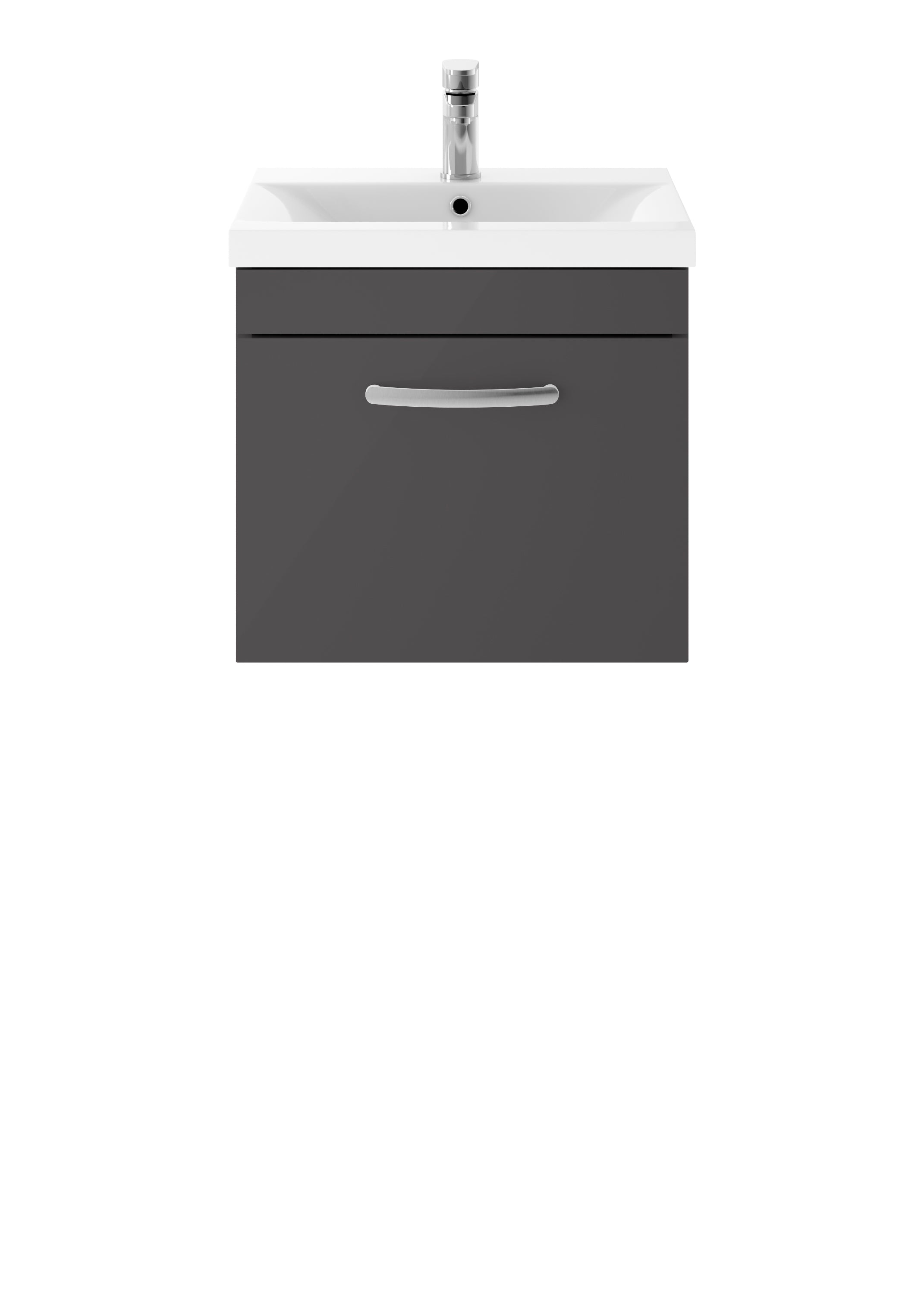 Reina 500mm Wall Hung 1-Drawer Vanity