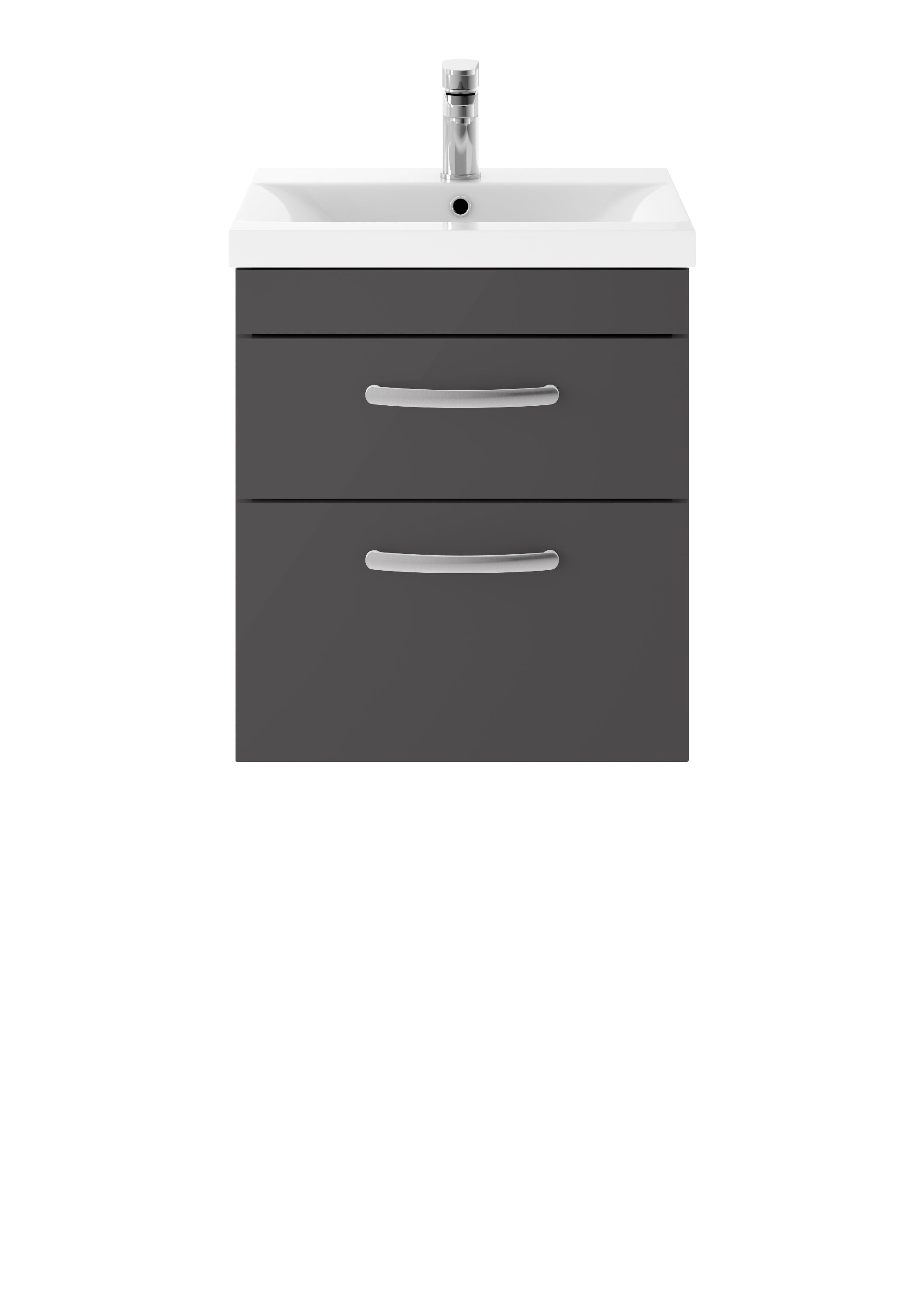 Reina 500mm Wall Hung 2-Drawer Vanity