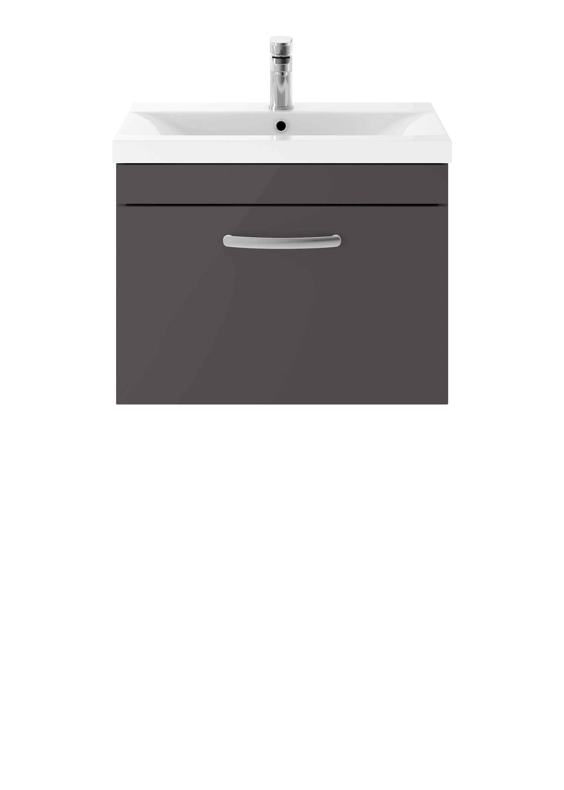 Reina 600mm Wall Hung 1-Drawer Vanity