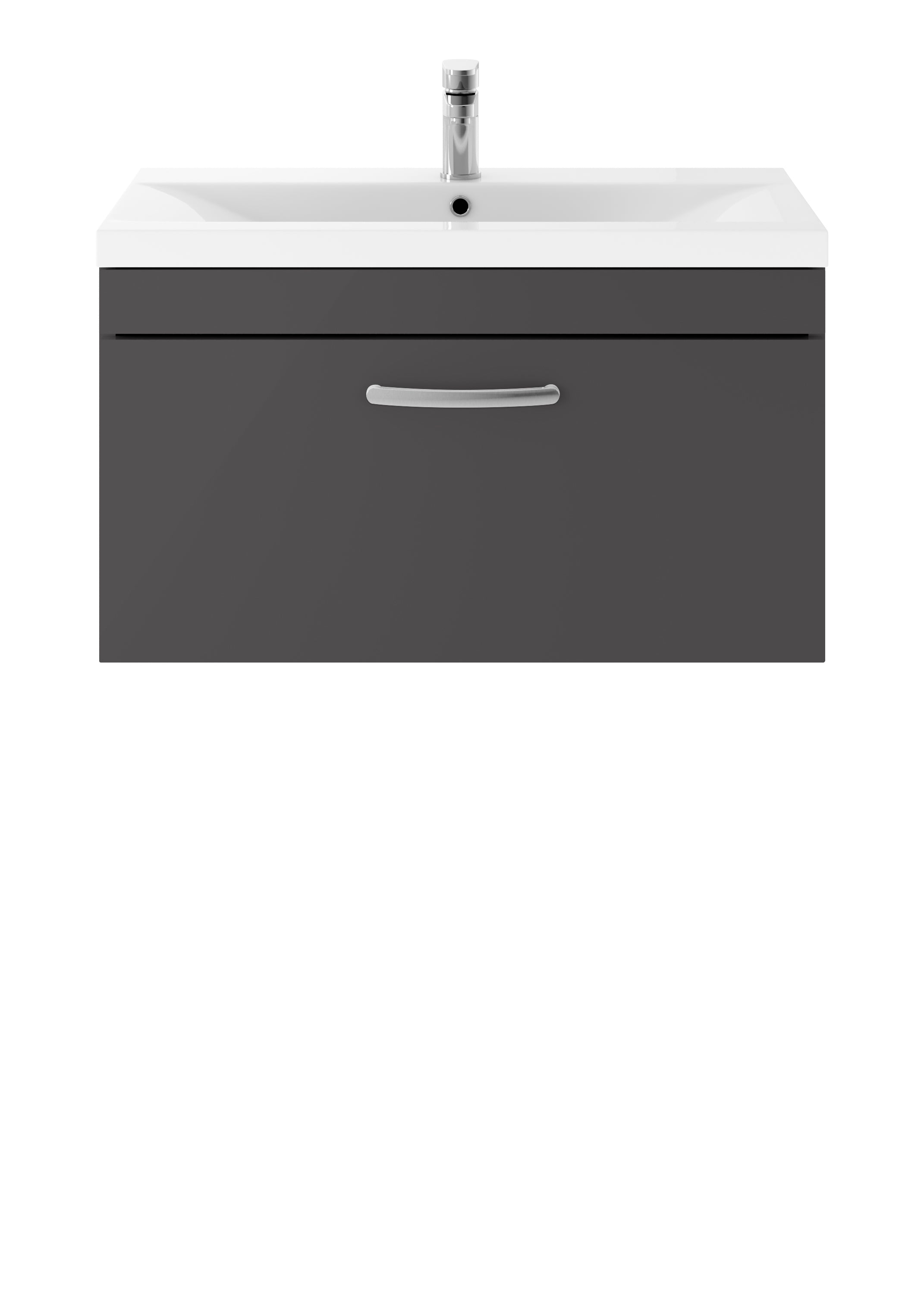 Reina 800mm Wall Hung 1-Drawer Vanity