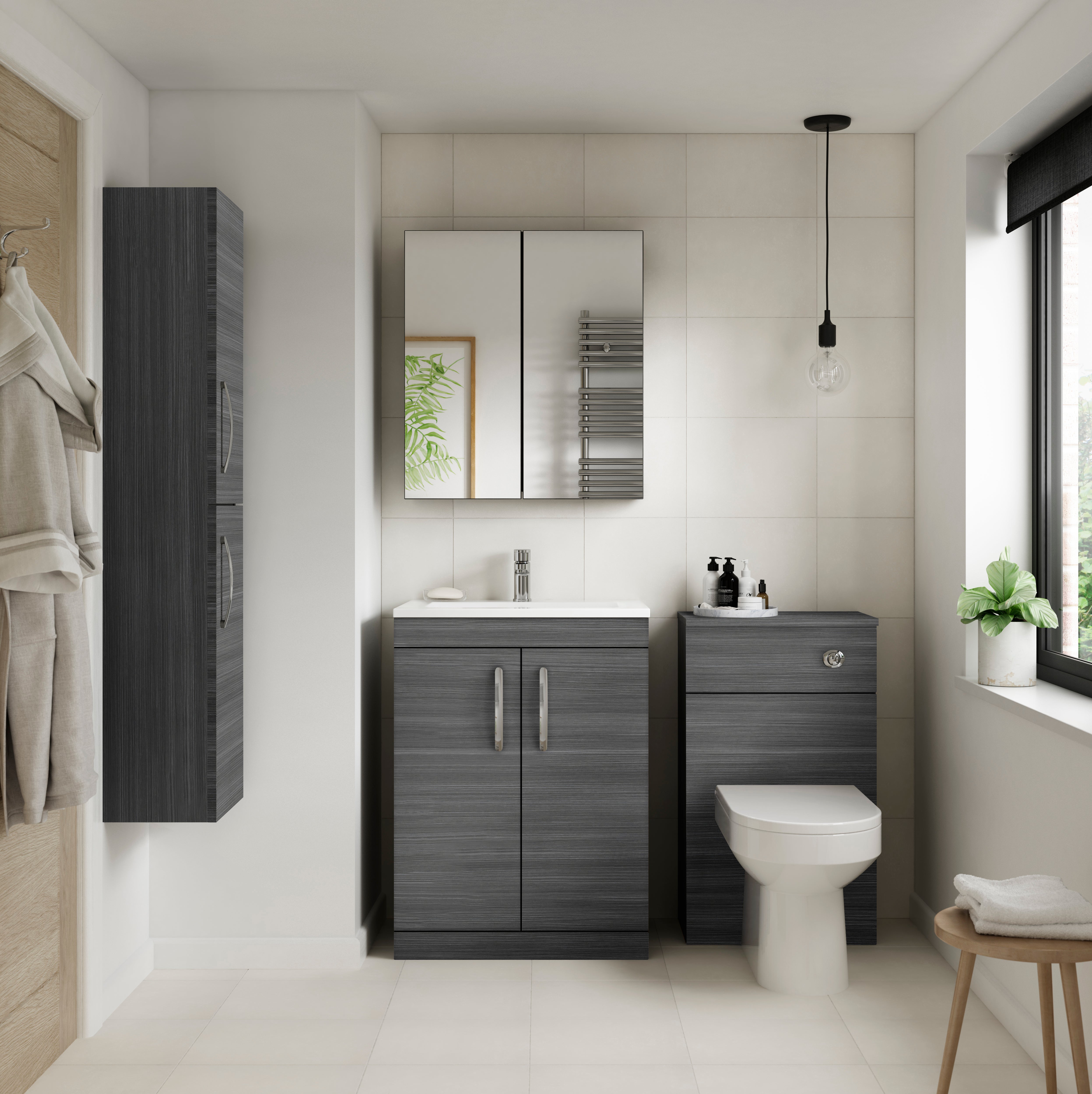 Wall Hung Tall Unit 2-Door 300mm