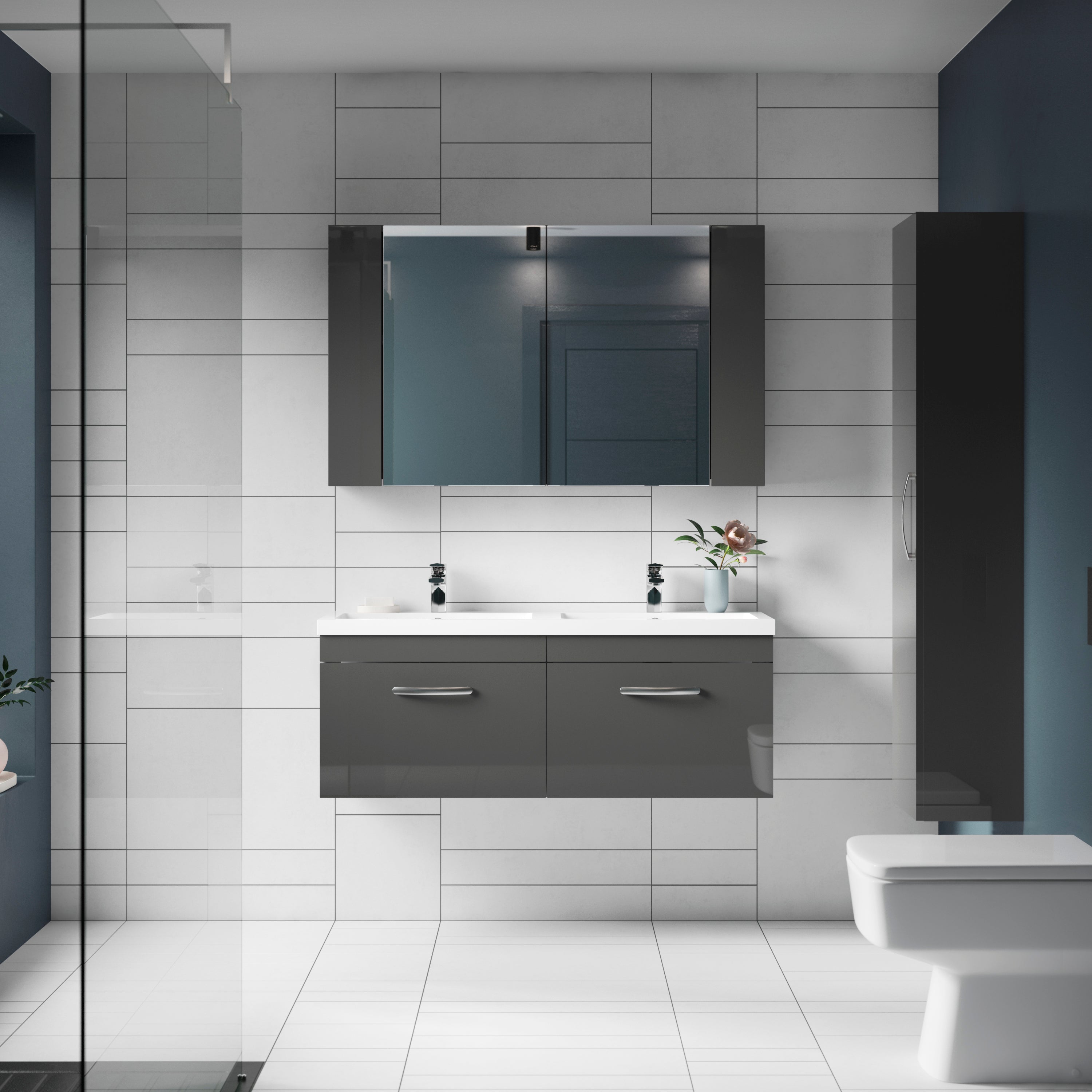 Wall Hung Tall Unit 1-Door 300mm