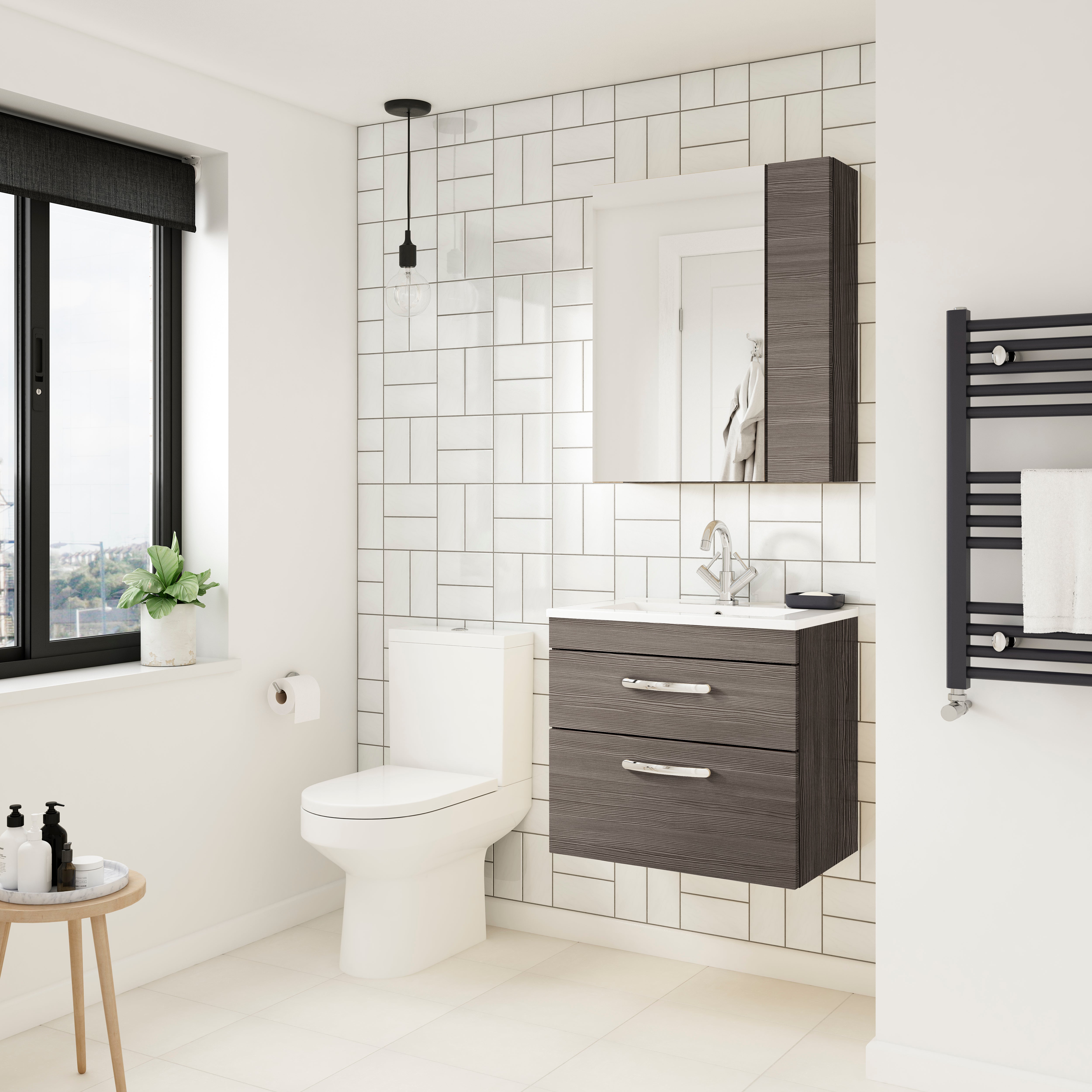 Reina 500mm Wall Hung 2-Drawer Vanity