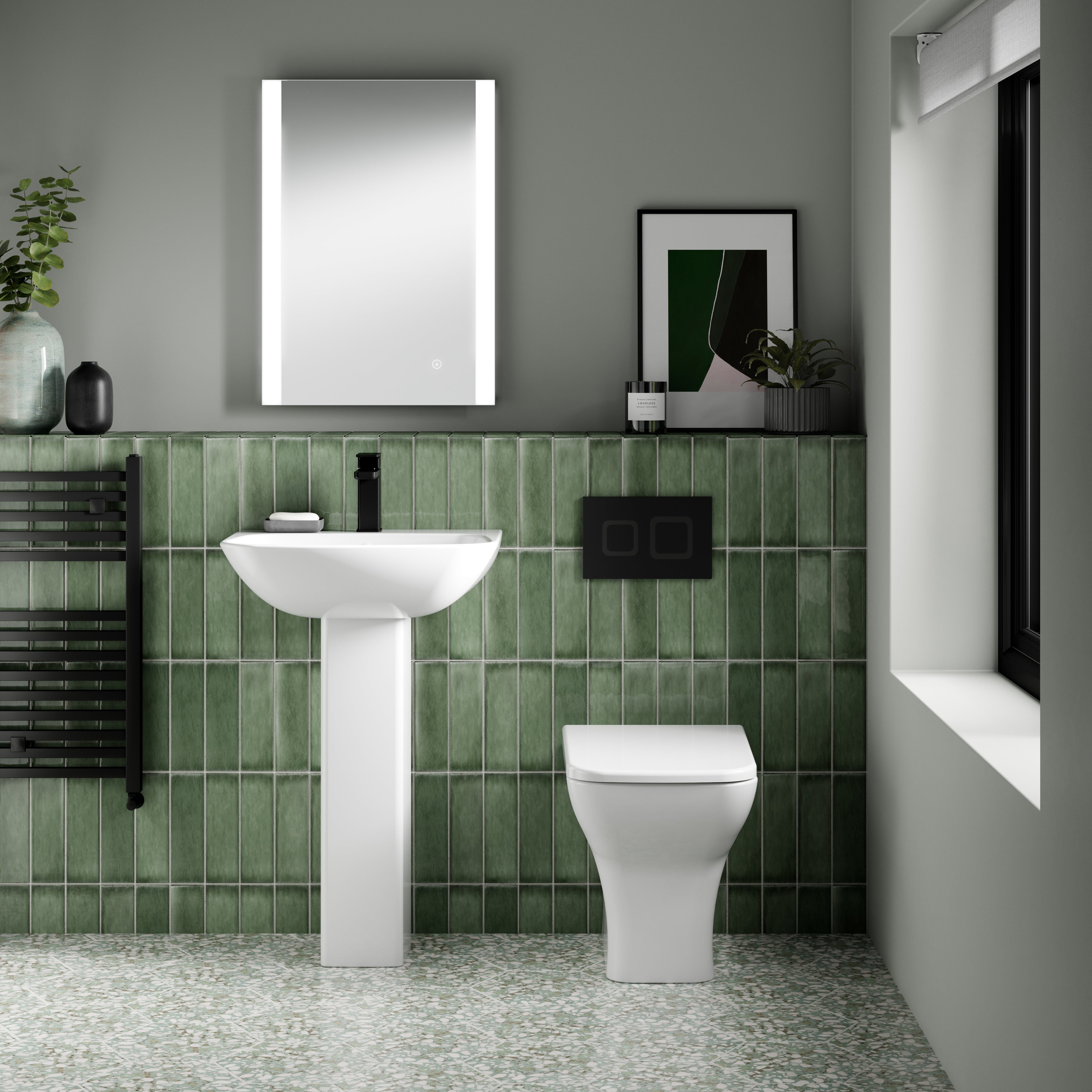 Round 550mm Sink And Pedestal