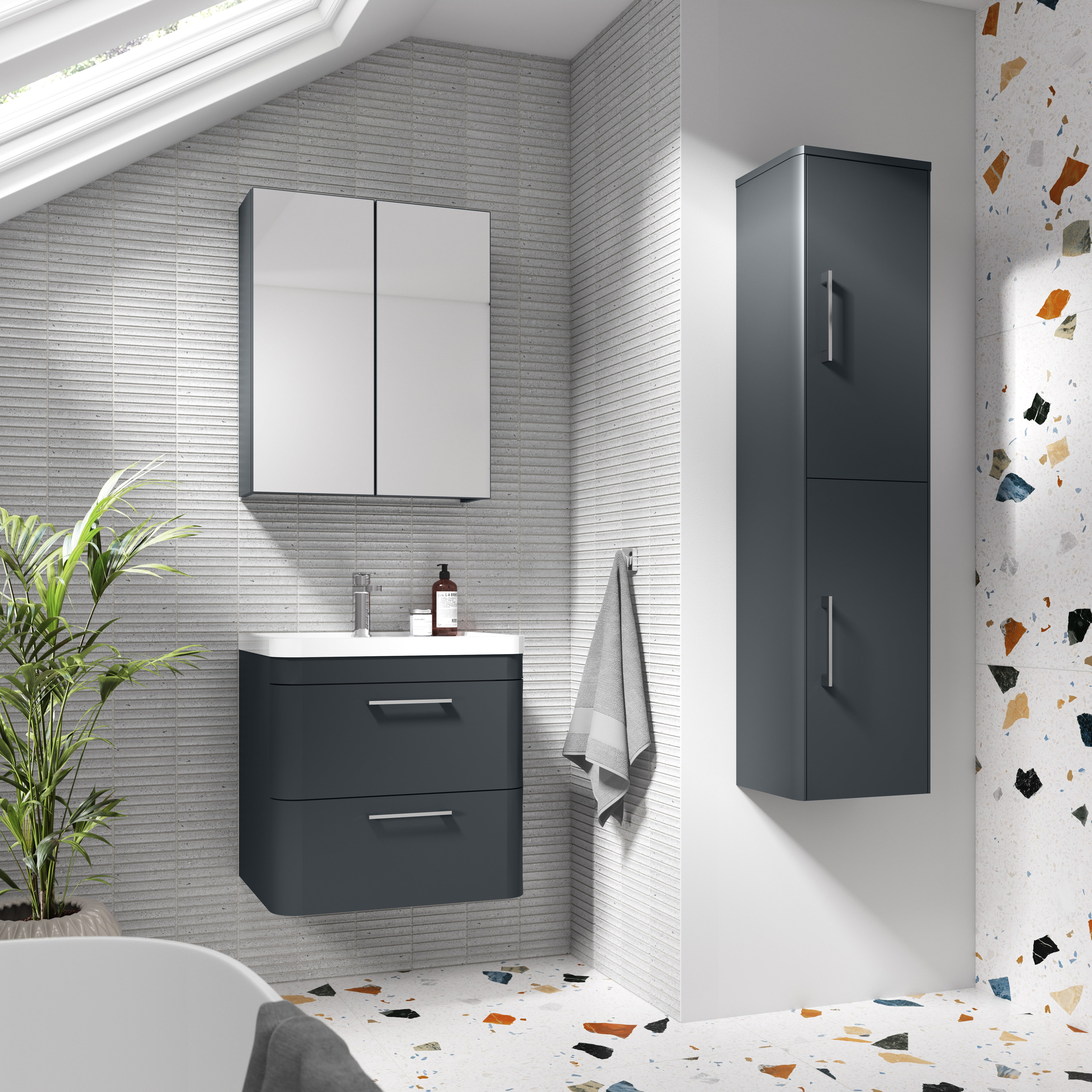 Para 600mm Wall Hung 2-Drawer Vanity