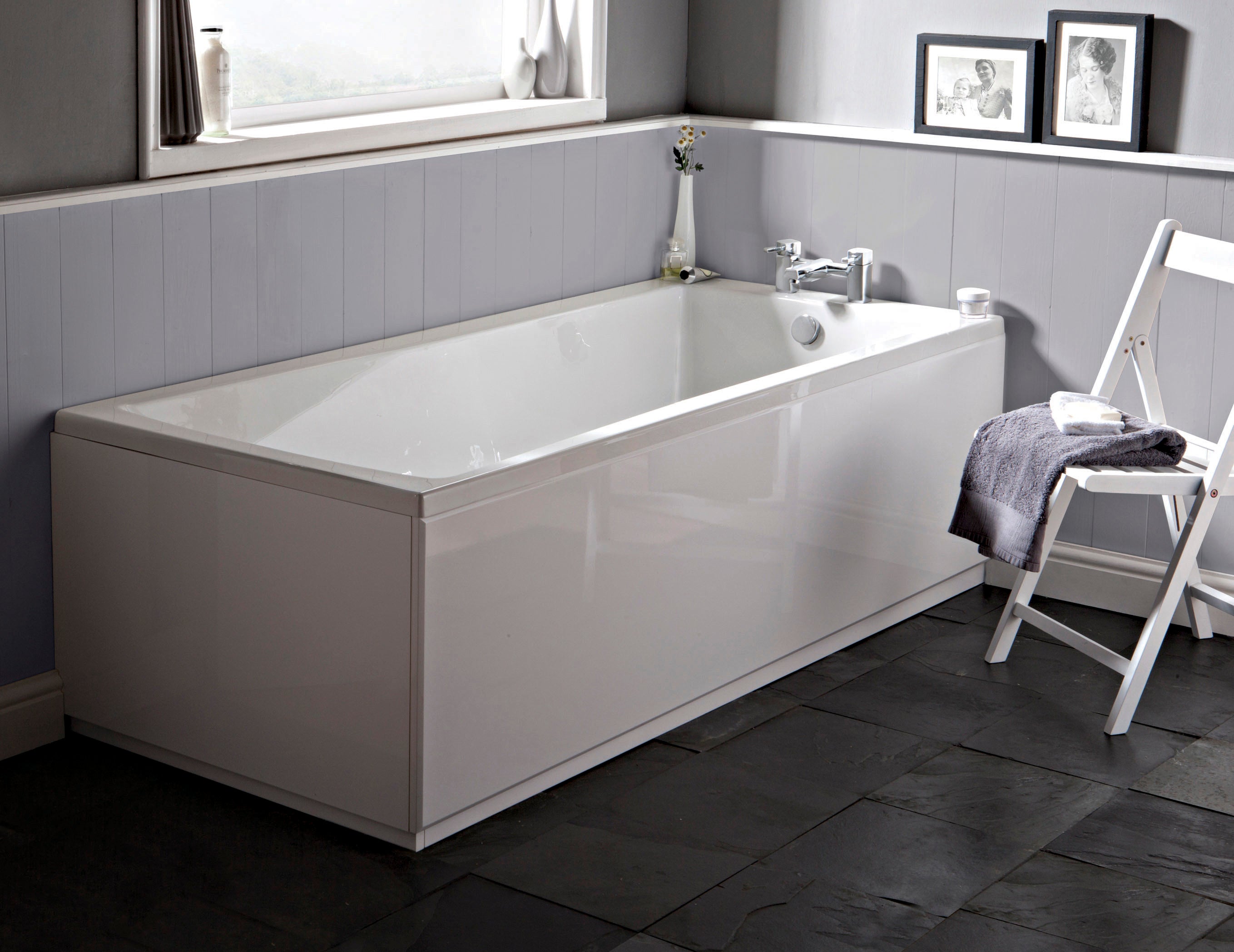 Square 1500mmx700mm Single Ended Bath