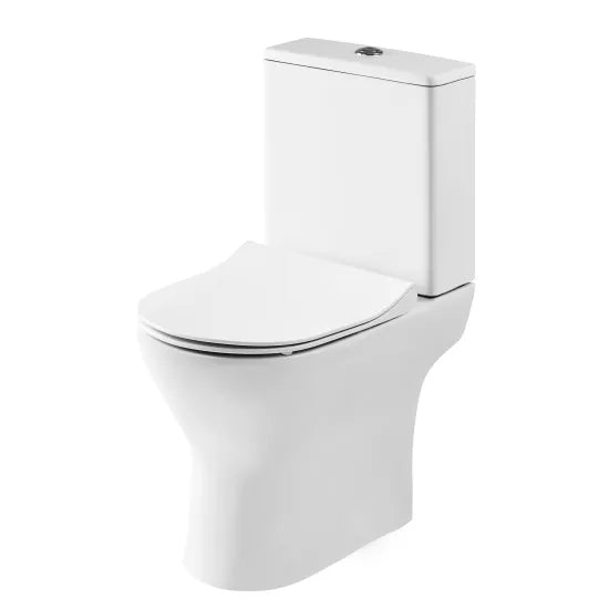 Round Rimless Close Coupled Pan