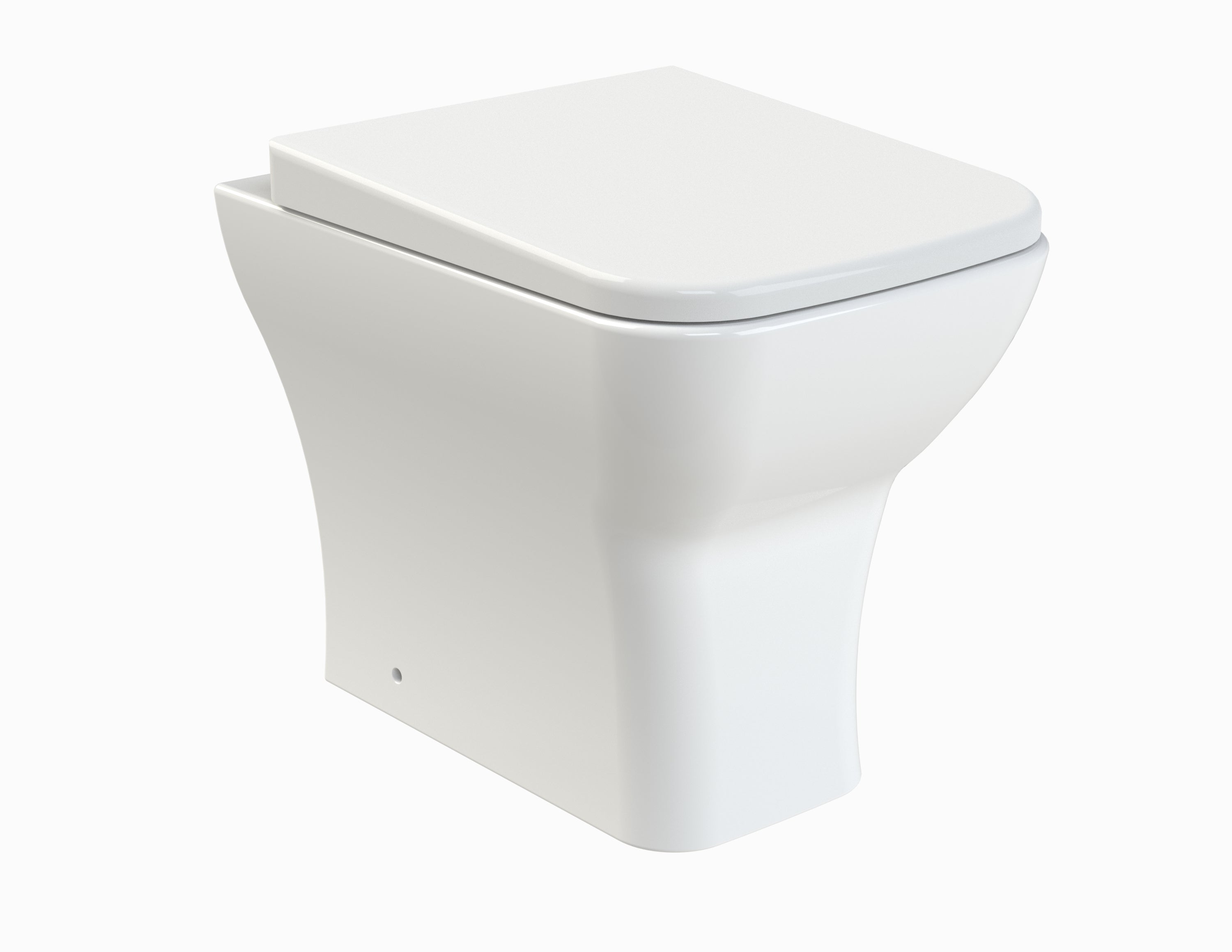 Square Rimless Back To Wall Pan