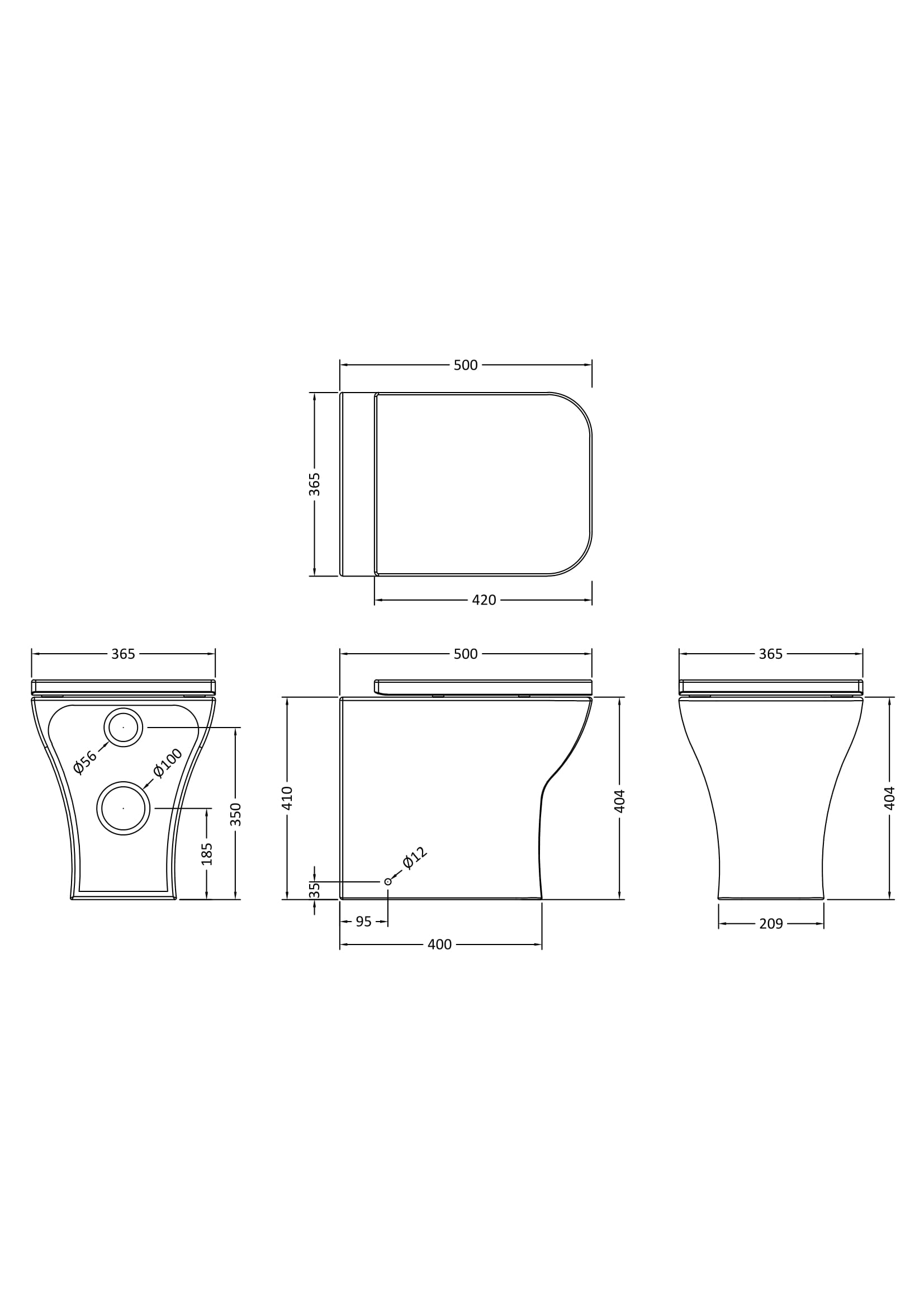 Back To Wall Pan & Soft Close Seat