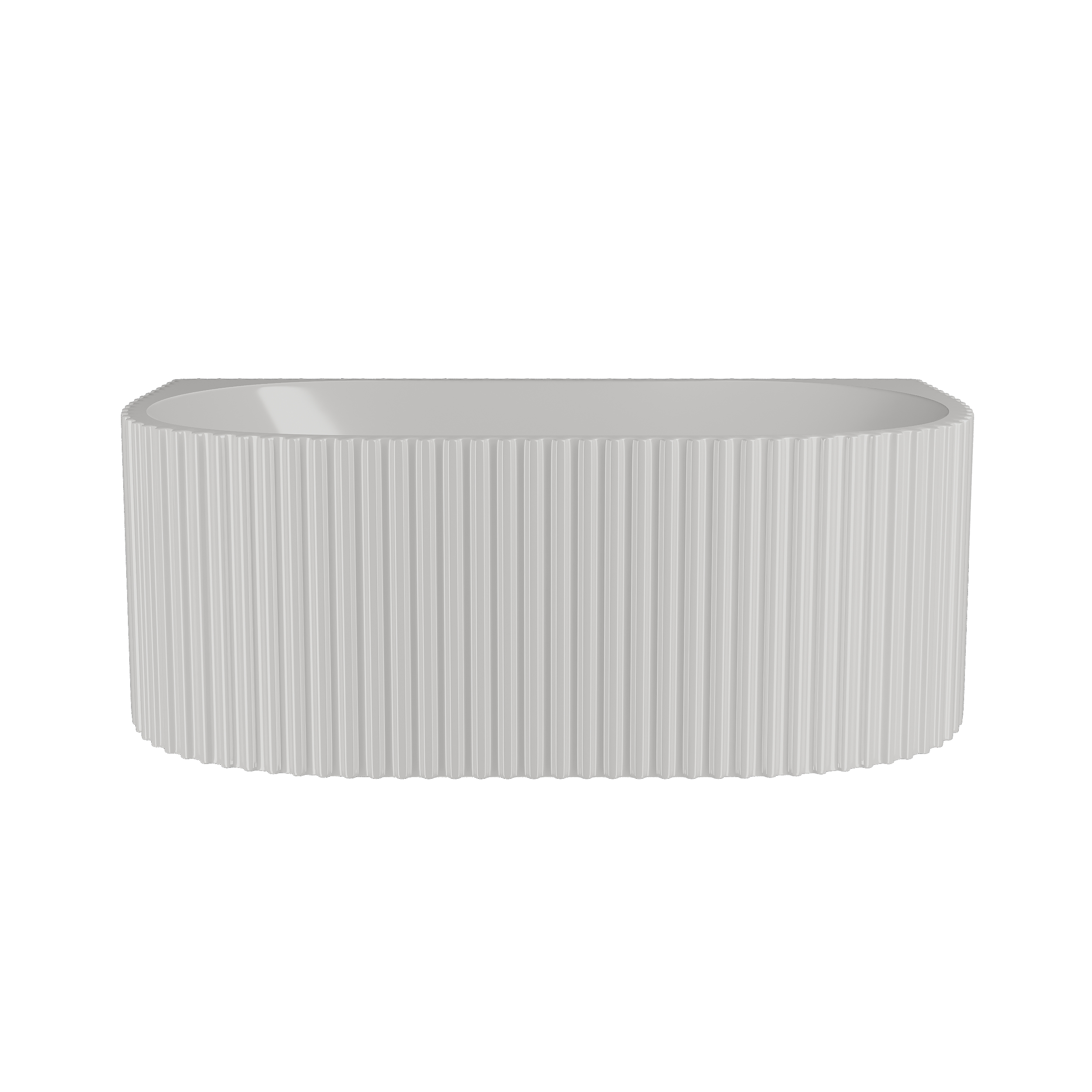 Back to Wall Fluted Bath 1600mm