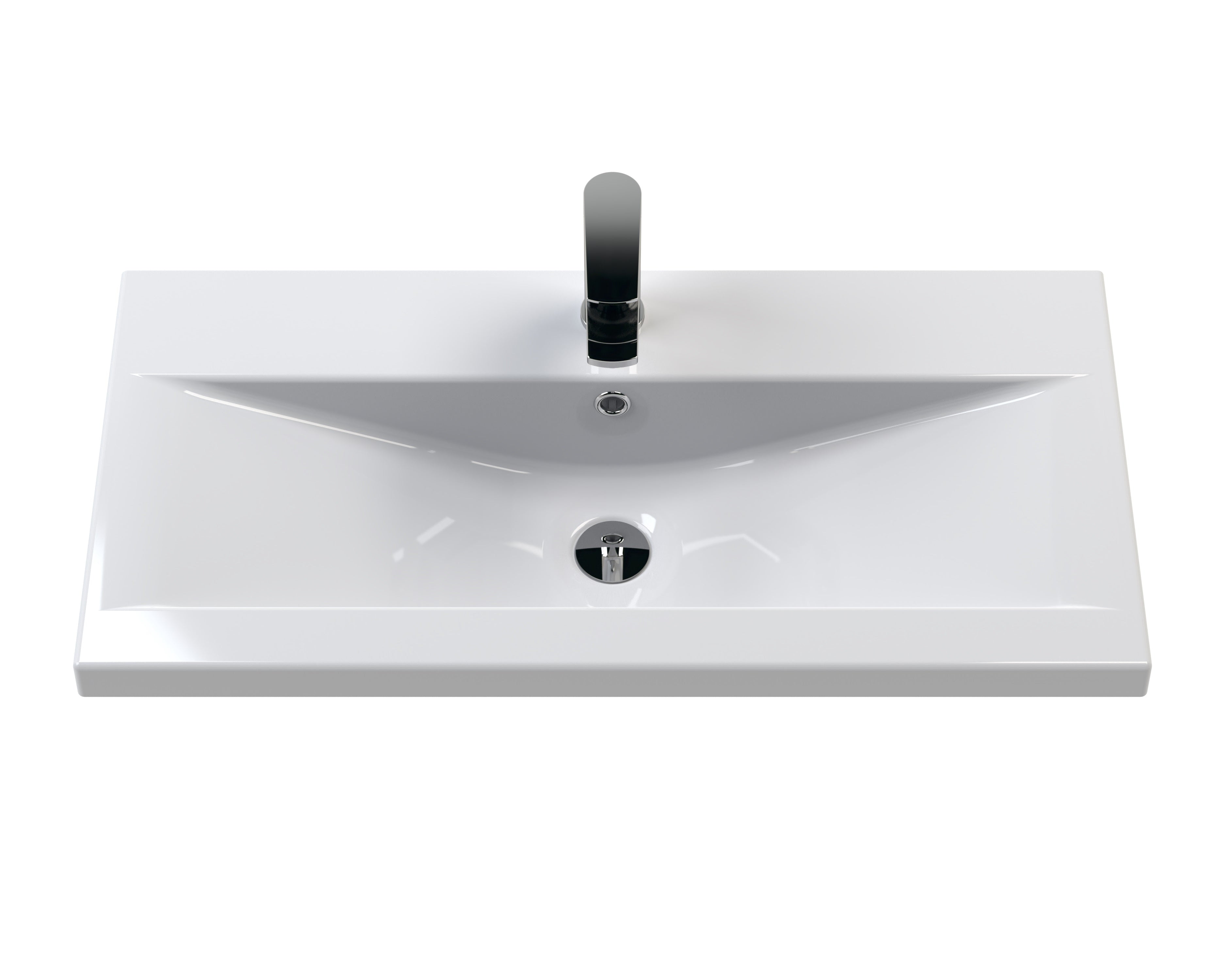 Eco 800mm Wall Hung 2-Drawer Vanity