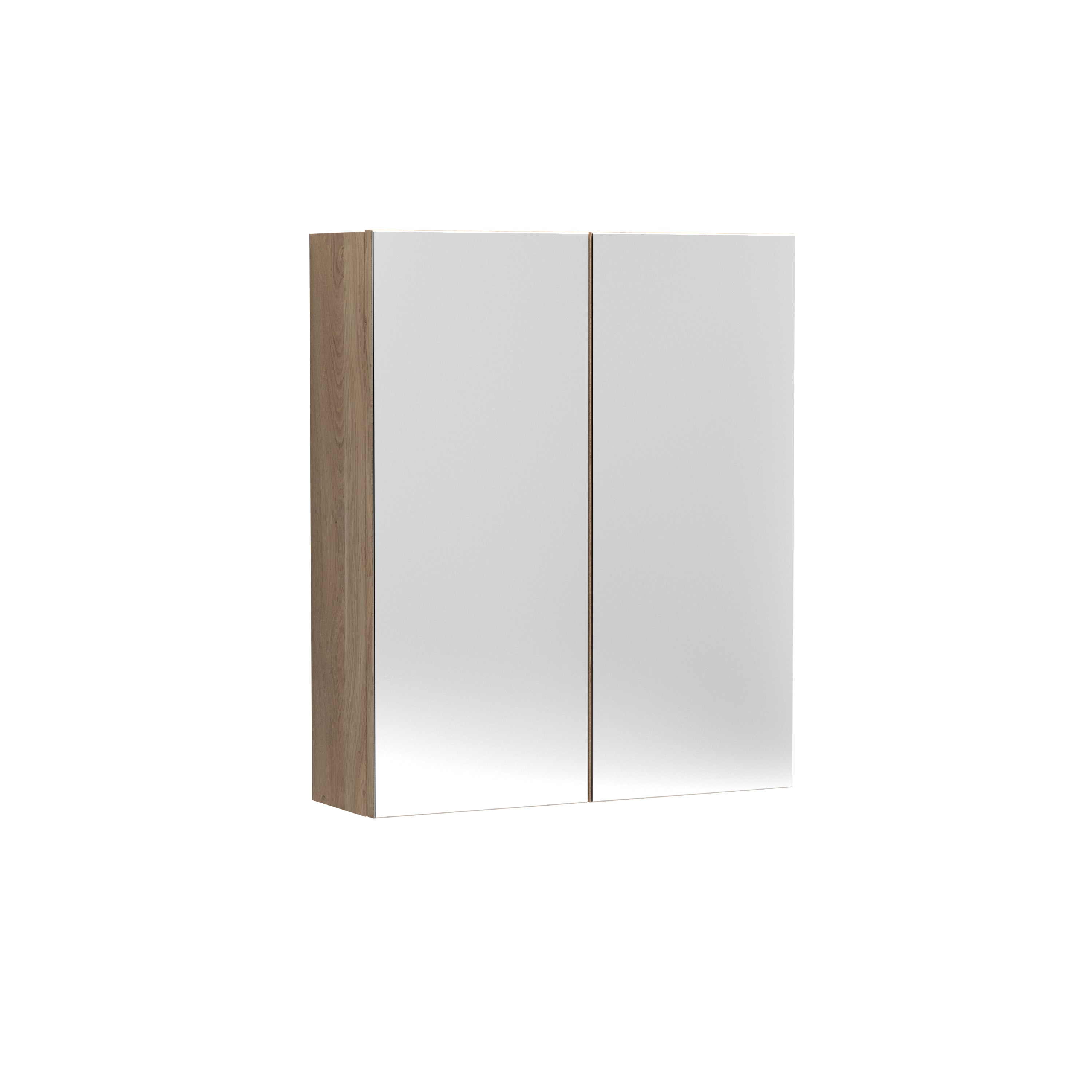 Wall Hung 2 Door Mirror Unit 600mm