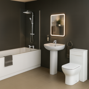 Arko Vista Complete Bathroom Suite -  Chrome