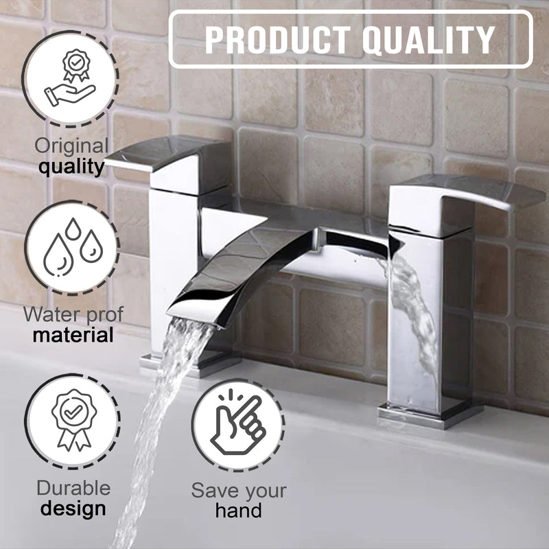 Vista Bath Filler – Chrome