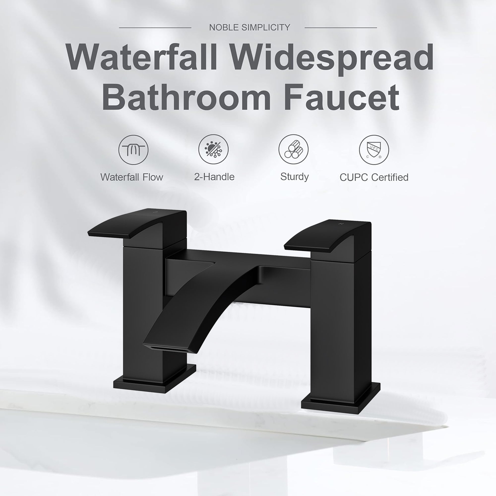 Vista Bath Filler Matte Black