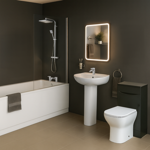 Arko Vista Complete Bathroom Suite -  Chrome