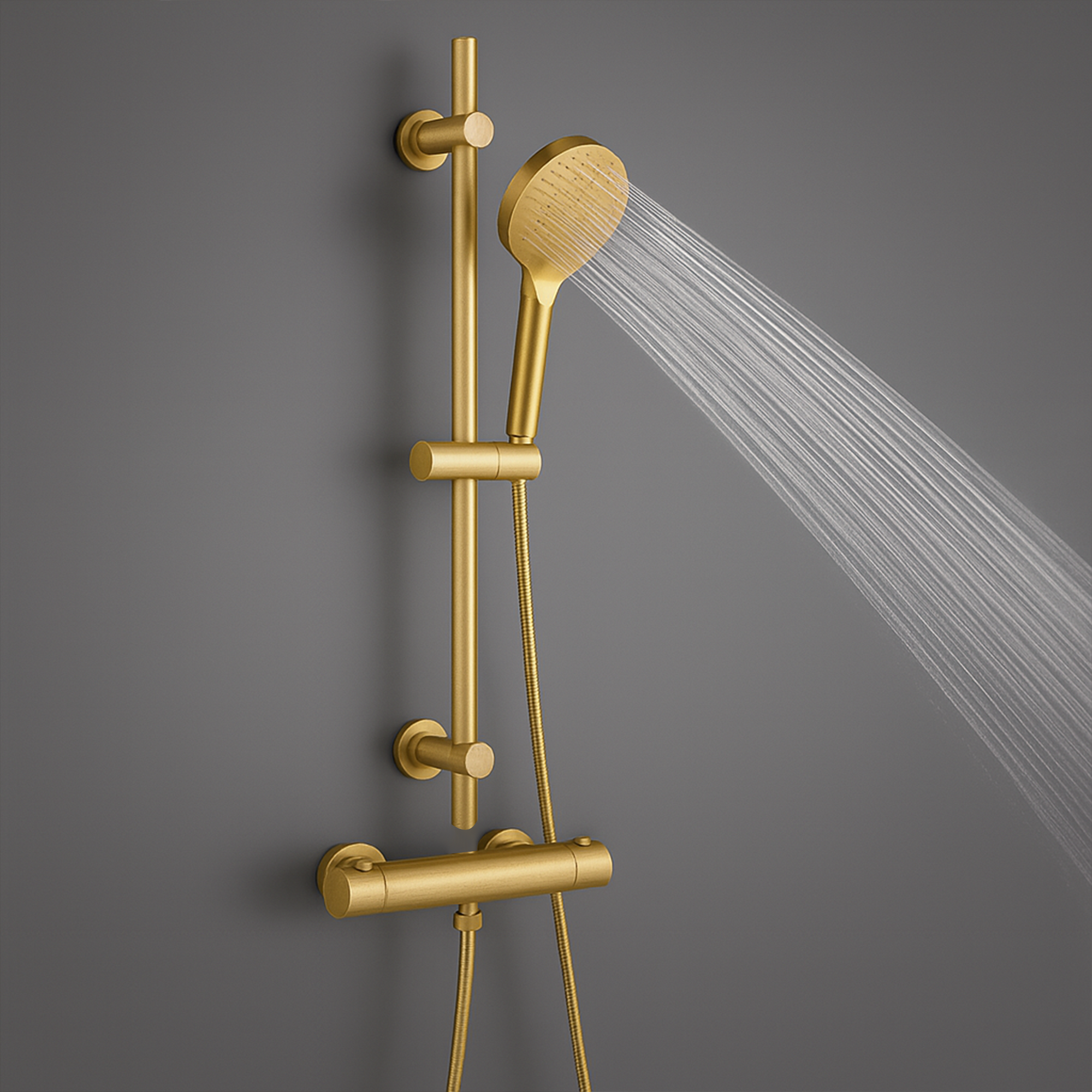 ARKO Capri Bath Filler & Hand Shower Set – Brass