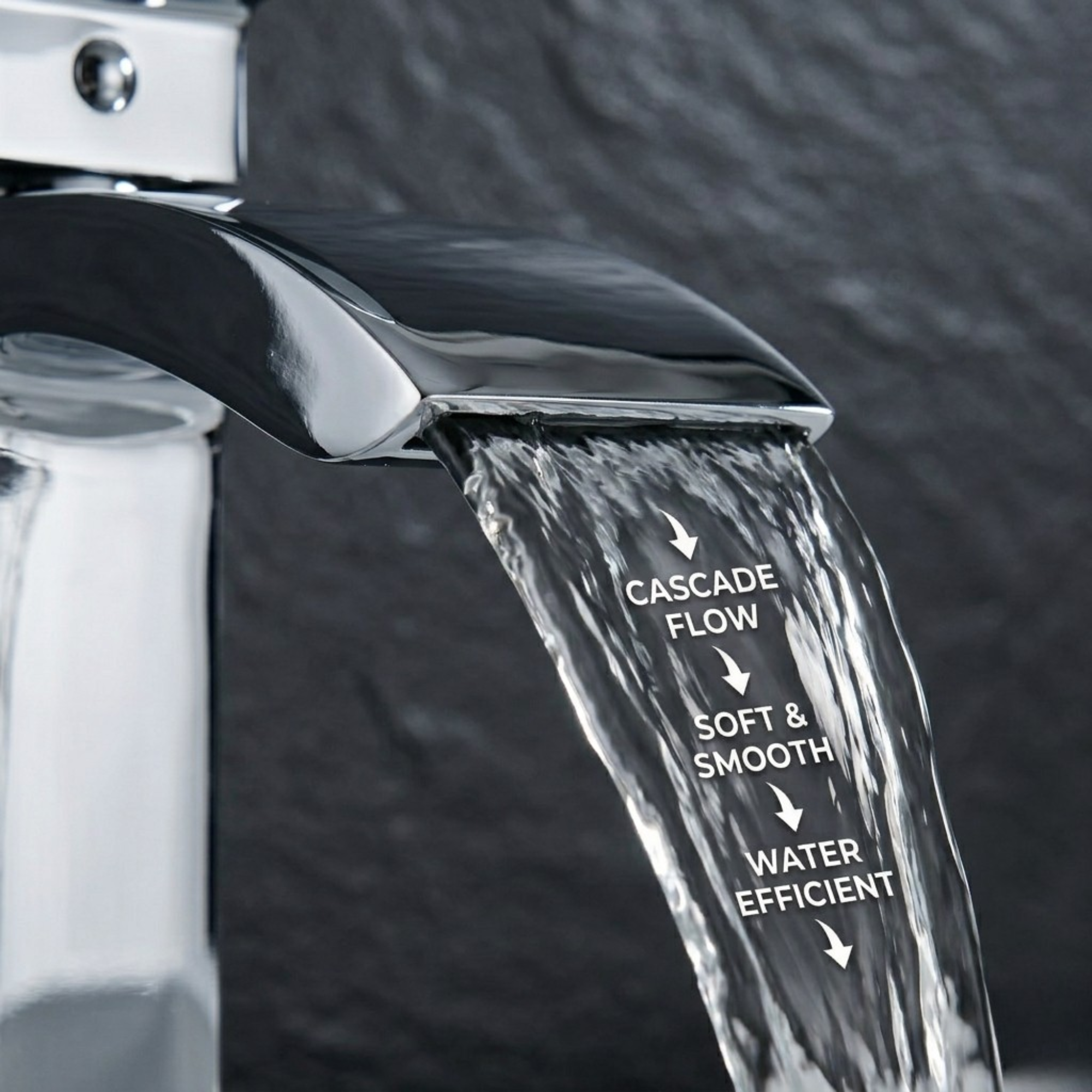 Vista Chrome Square Basin Mixer Tap