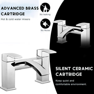 Vista Bath Filler – Chrome