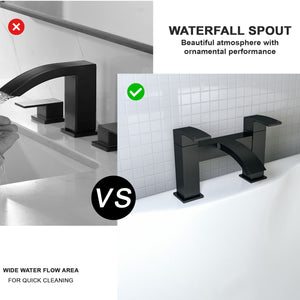 Vista Bath Filler Matte Black