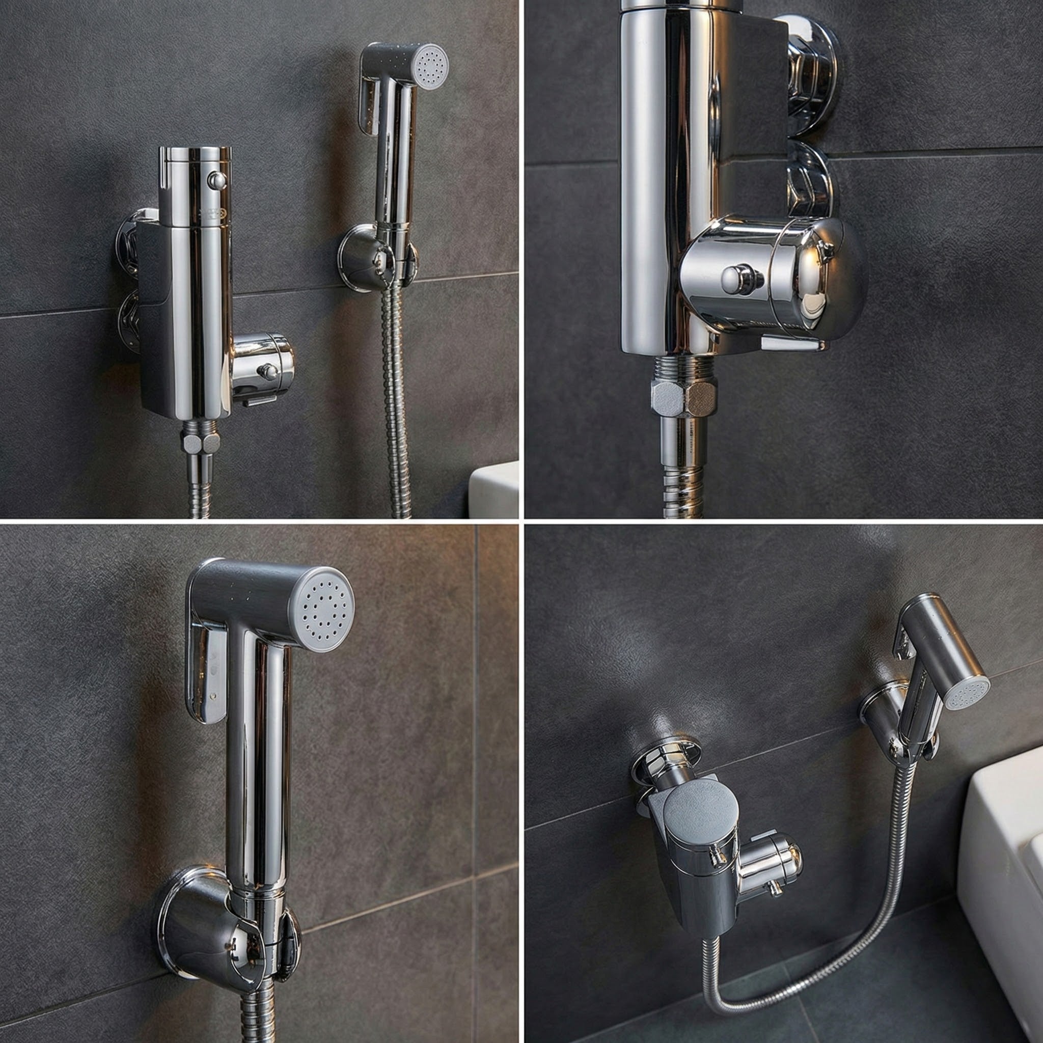 Arko Thermostatic Douche Bidet Shower Kit - Chrome