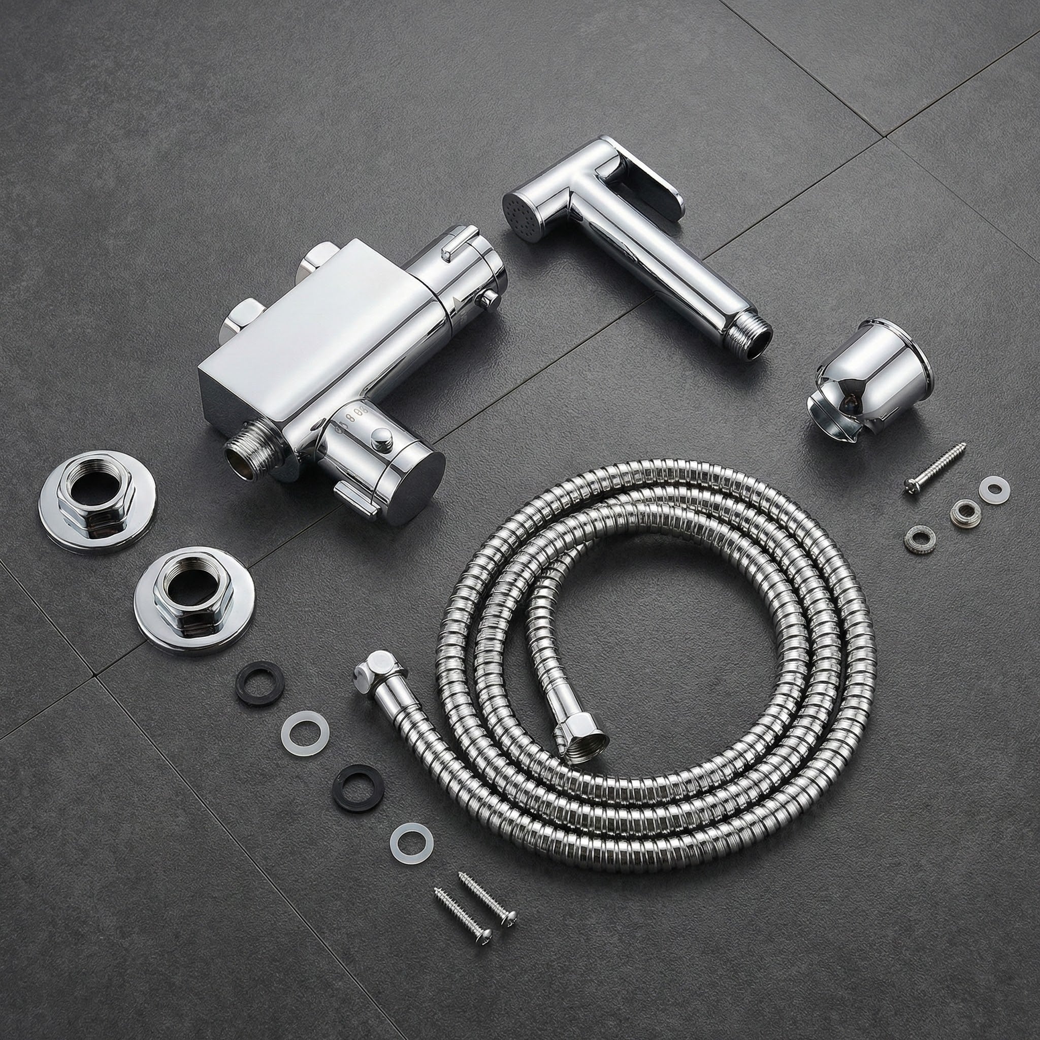 Arko Thermostatic Douche Bidet Shower Kit - Chrome