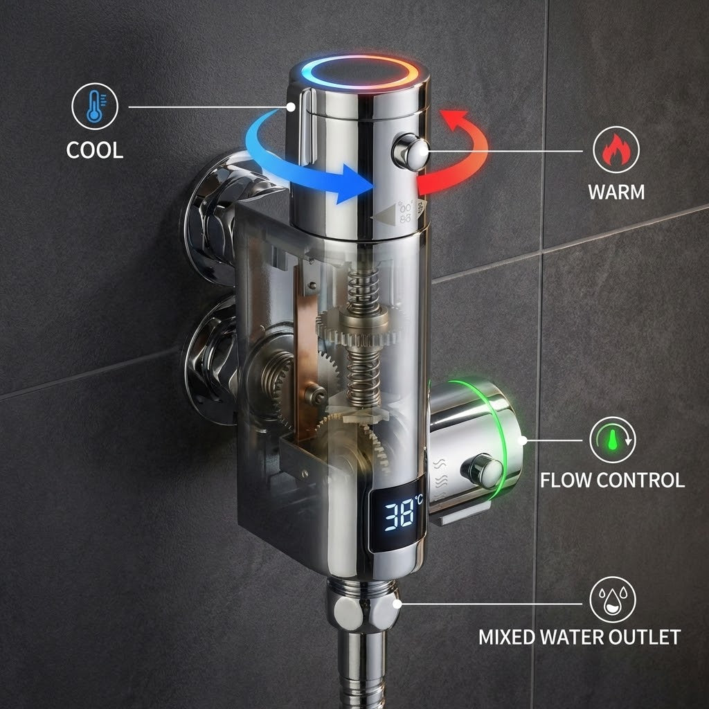 Arko Thermostatic Douche Bidet Shower Kit - Chrome
