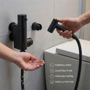 Arko Thermostatic Douche Bidet Shower Kit - Black