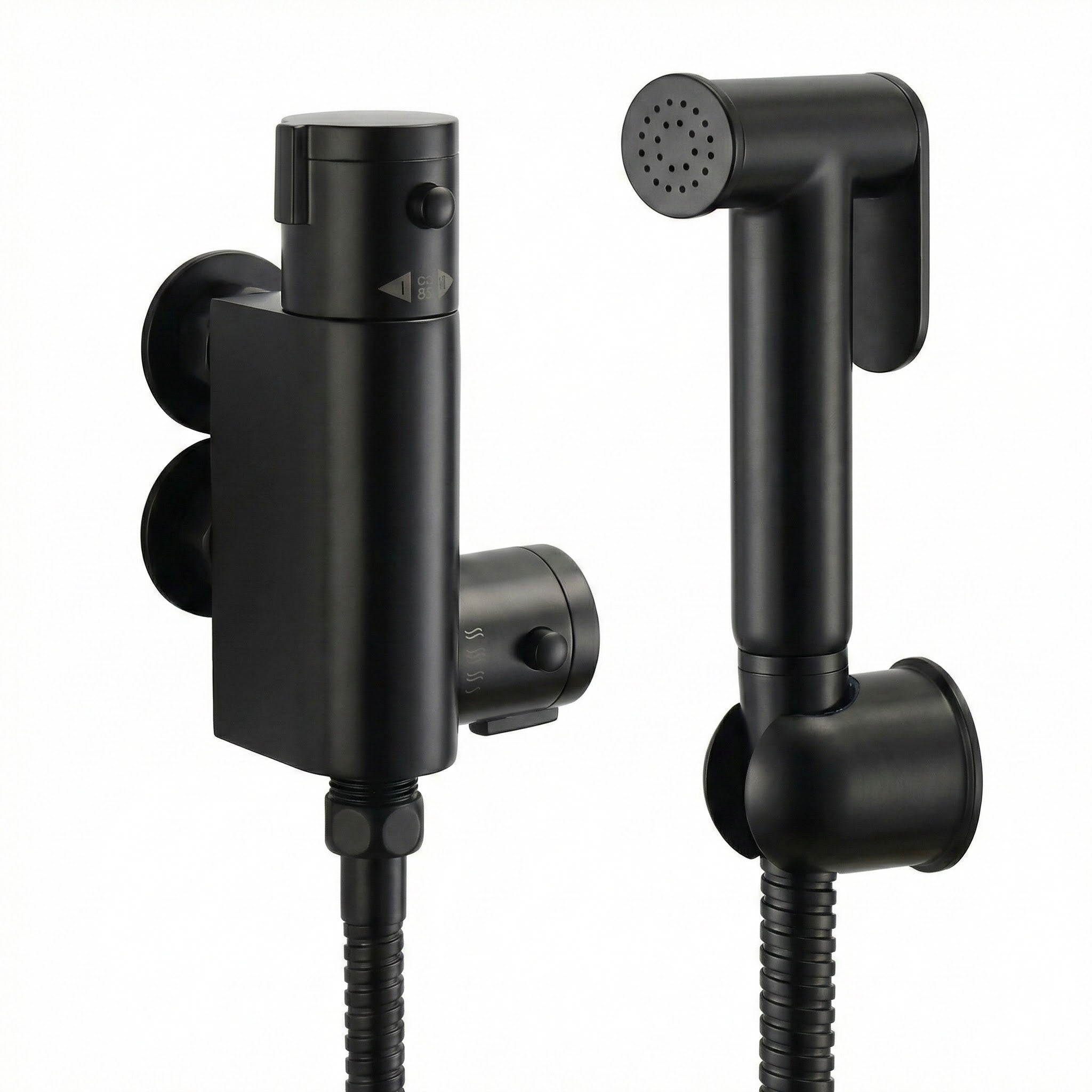 Arko Thermostatic Douche Bidet Shower Kit - Black