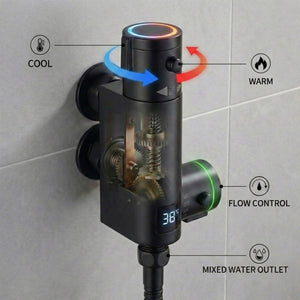 Arko Thermostatic Douche Bidet Shower Kit - Black
