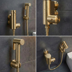 Arko Thermostatic Douche Bidet Shower Kit - Brass
