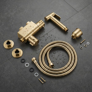 Arko Thermostatic Douche Bidet Shower Kit - Brass