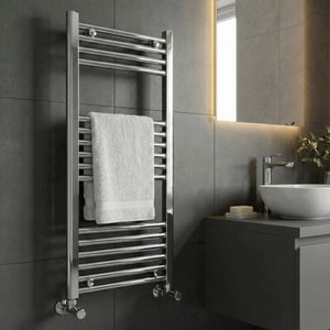 ARKO Chrome Heated Towel Rail 600x1000mm – Wall Mounted Ladder Radiator