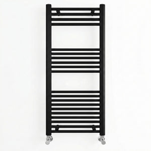 ARKO Black Heated Towel Rail 400x1600mm – Wall Mounted Ladder Radiator