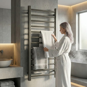 Arko Heated Towel Rail -Gumental– 500 x 1200mm – Straight Bars