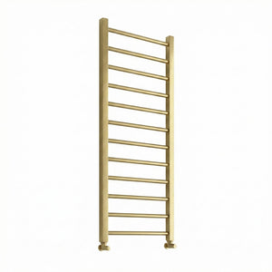 Arko Heated Towel Rail – Brass – 500 x 1200mm – Straight Bars