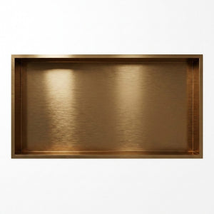 ARKO Stainless Steel Shower Niche Wall Insert, Bathroom Shower Storage Shelf, Bronze