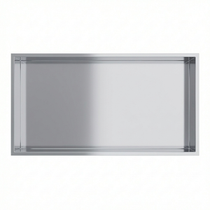 ARKO Stainless Steel Shower Without Led Niche Wall Insert, Bathroom Shower Storage Shelf, Chrome