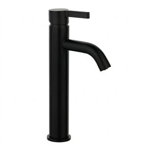 Arlo Round Tall Basin Mixer Tap Black