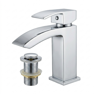 Vista Chrome Square Basin Mixer Tap